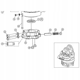 Varžtas indeksatoriaus gv11 gv12 rotatoriui