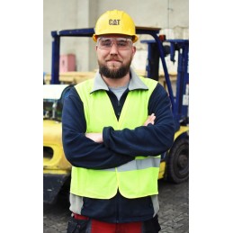 Caterpillar statybinis apsauginis šalmas, geltonas