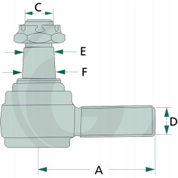 Rutulinis šarnyras 6000103324 Renault