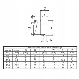 Antgalis pasukamam kabliui 13 8mm