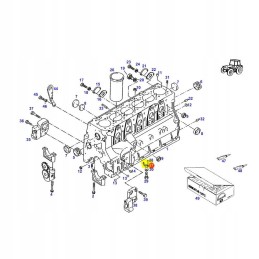 Fendt alyvos purslų antgalio tepimo vamzdelis