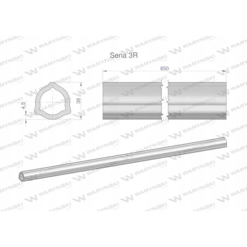 Vidinis vamzdis, serija 3r, velenui 1010, šarnyrinis t