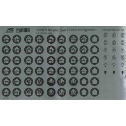 Hiab xdrive radijo valdymo piktogramos