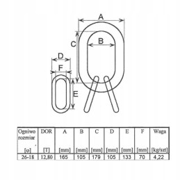 Tilg8 aam 26 18mm elementų rinkinys
