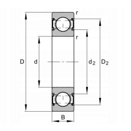 Rsrb16 222 l0 ina 16x222x50 mm