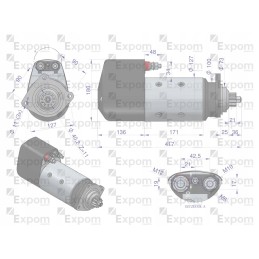 Starteris r20e 300875er 24v 6 5 kw c 385 6 cyl re