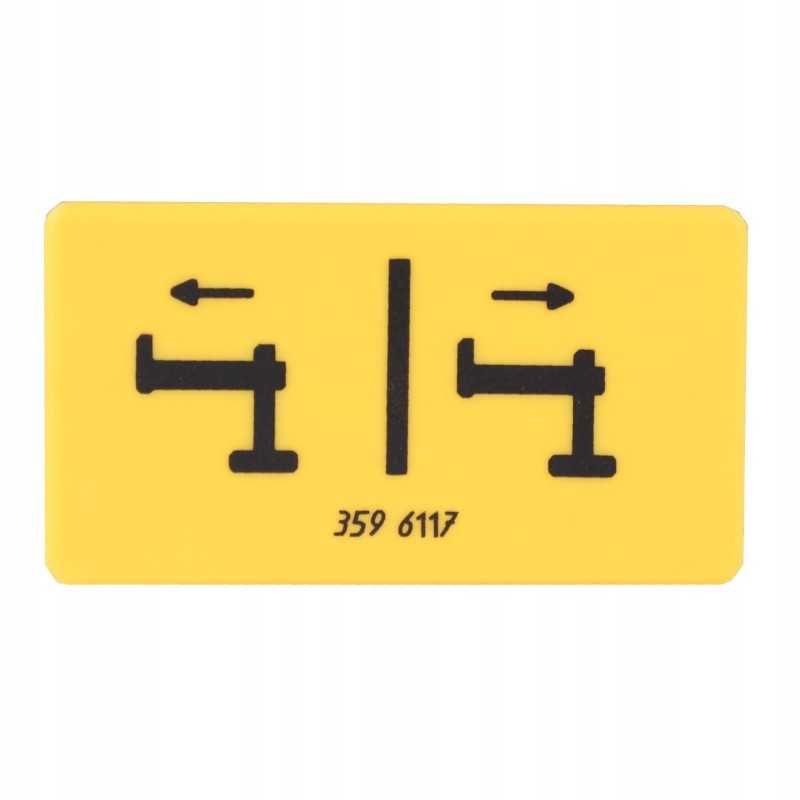 Hiab piktograma, išplečianti atramą