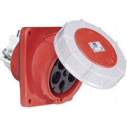 Kampinis skydinis lizdas 125a 5p 400v raudonas ip6