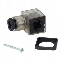 Din ritės kištukas su LED 12 24vdc