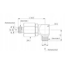 Krueger pasukama jungtis M14x1 5 8l M14x1 5 8l
