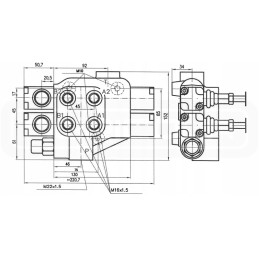 Lenkiškas 2 sekcijų skirstytuvas RR2510 211 hidrotorius