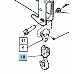 Hiab 45 mm besisukantis kablio pelekas