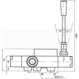 Lenkiškas 2 sekcijų skirstytuvas RR2510 211 hidrotorius