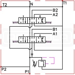 Lenkiškas 2 sekcijų skirstytuvas RR2510 211 hidrotorius