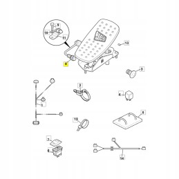 JCB 332 C8548 plaktuko pedalo artumo jutiklis