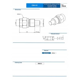 Vieno veikimo slankiklio blokas krypties valdymui