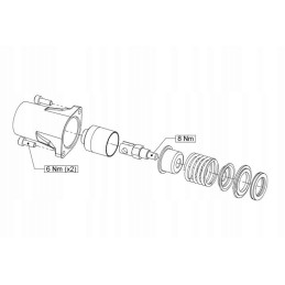 Nordhydraulic rm250 kabelio montavimo komplektas