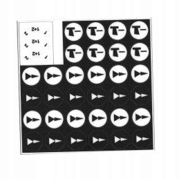 ikusi tm70 radijo siųstuvo lipdukų rinkinys