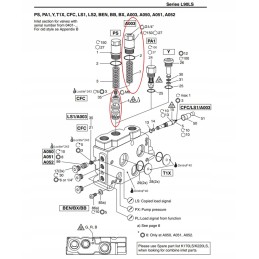 Parker l90ls komplektas a003 šunto dydis g