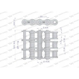 Ritininė grandinėlė 16b 3 r3 1 5 m motogeneric