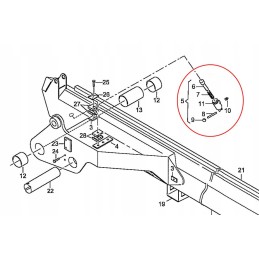 Atlaso ištraukiamo elemento apsauga