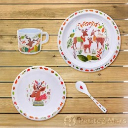 Mažas Marso dubuo pagamintas iš melamino elnio