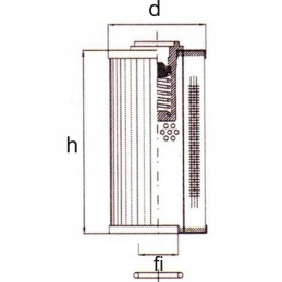 Filtro įdėklas fi23 h 165mm d45