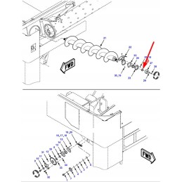 71420764 grūdų iškrovimo sraigto atstumas