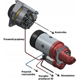 Stiprus starterio generatoriaus montavimas Ursus C330
