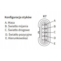 Atšvaitas 225x150 h4 amp superseal jungtis, dešinė