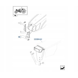 Priekinis kairysis žibintas new holland 84156845 cnh