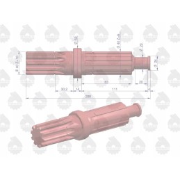 Reduktoriaus velenas C 330 originalus Ursus