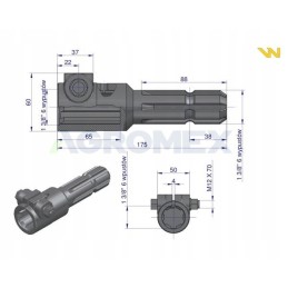 Reduktorius varžtams 1 3 8 6 Warynski raktams
