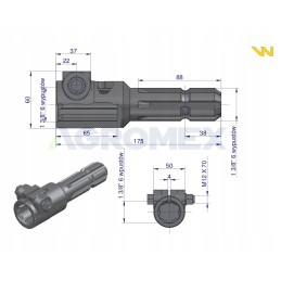 Reduktorius varžtams 1 3 8 6 Warynski raktams
