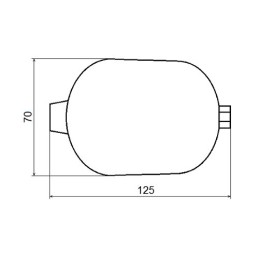 Hidroakumuliatorius 2x0 16l vožtuvas 12v hidrolideris