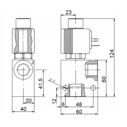 Hidroakumuliatorius 2x0 16l vožtuvas 24v hidrolideris