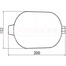 Hidroakumuliatorius 2x1 4l vožtuvas 12v hidrolideris