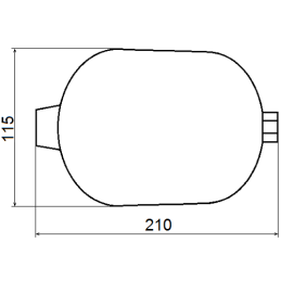 Hidroakumuliatorius 2x1l hidroliderio rutulinis vožtuvas