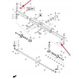 D43338400 galinės ašies kaiščio įvorė