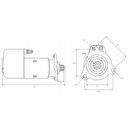 Starteris s0513 12v claas merecedes