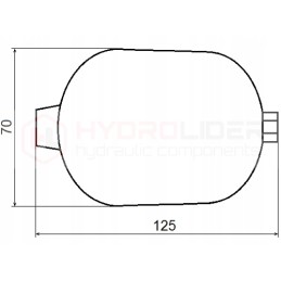 Hidroakumuliatoriaus talpa 0 16l, 12v hidroliderio vožtuvas