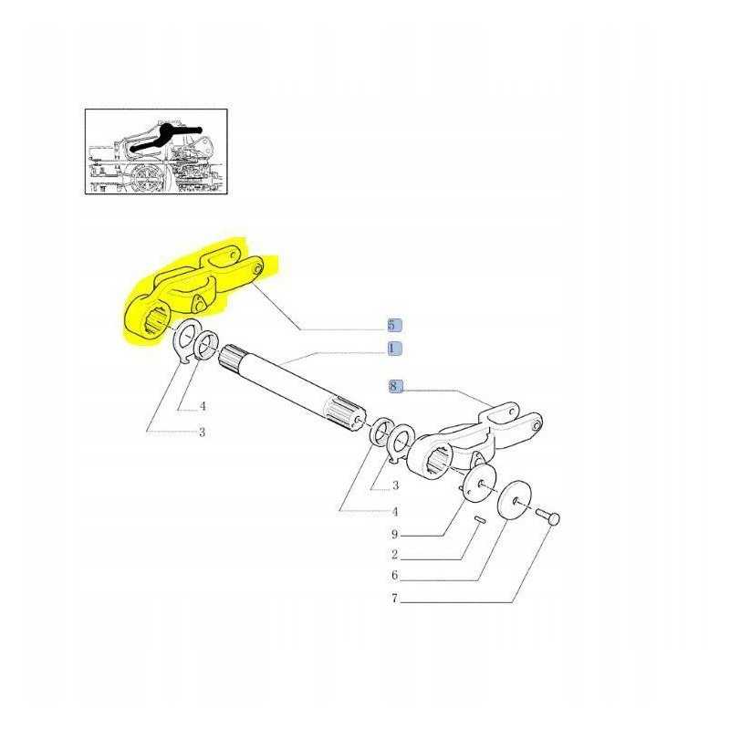 New Holland T7 kėlimo svirtis 5198416