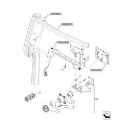 Monitoriaus laikiklis new holland korpusas 84361958 cnh