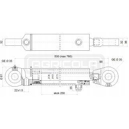 Hydr 63 250 u35 l 530 hidroliderio pavara