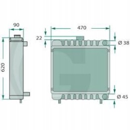 Radiatorius ford 81817280 c7nn800sl