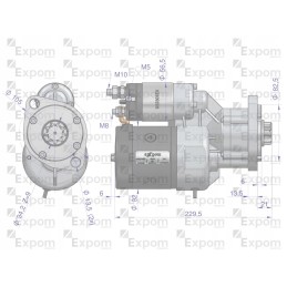 Starteris su magneton deutz 914270 reduktoriumi