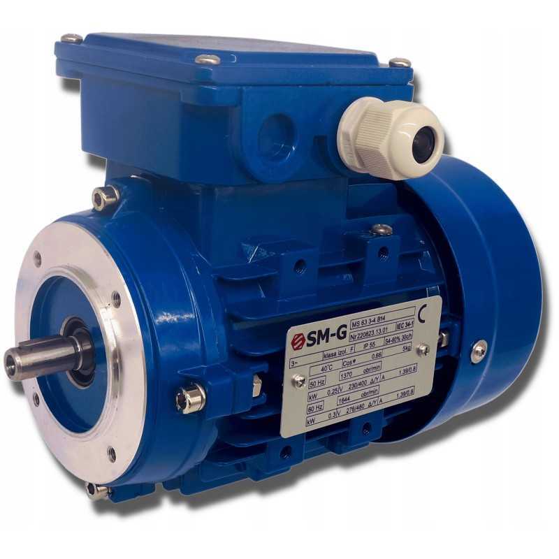 Elektros variklis 0 25kw 230 400v 1340rpm 3 fazis
