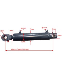 Hidraulinio cilindro pavara, stūmoklis 63x36, eiga 140