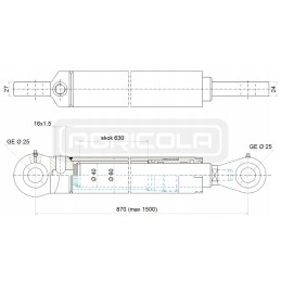 Hydr 40 630 u25 l 870 hidroliderio pavara