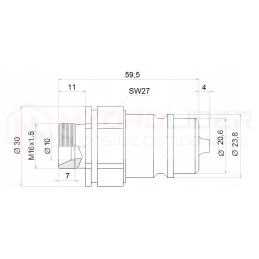 Push pull set 2x euro m16 b hidroliderio komplektas